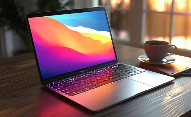 Laptop en escritorio